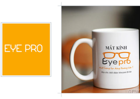 in chữ lên ly sứ