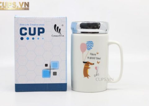 Ly sứ nắp gương giá sỉ tại cups.vn