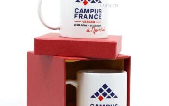 Ly sứ in logo tặng nhân viên uy tín