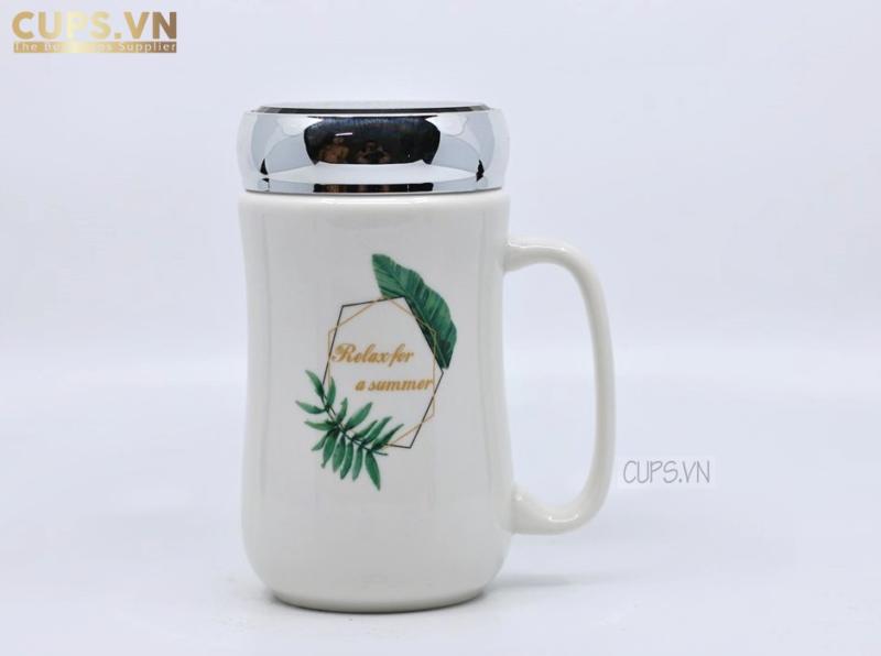 Ly sứ nắp gương nằm trong top mẫu ly sứ có nắp giá rẻ