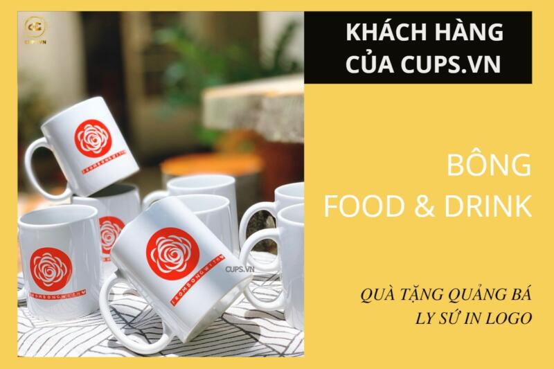 Ly sứ trà sữa Bông - quà tặng khai trương ý nghĩa, giá rẻ