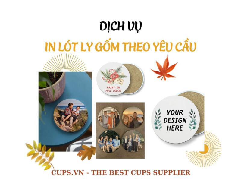 In Lót Ly Gốm Theo Yêu Cầu Cực Đẹp, Cực Nhanh