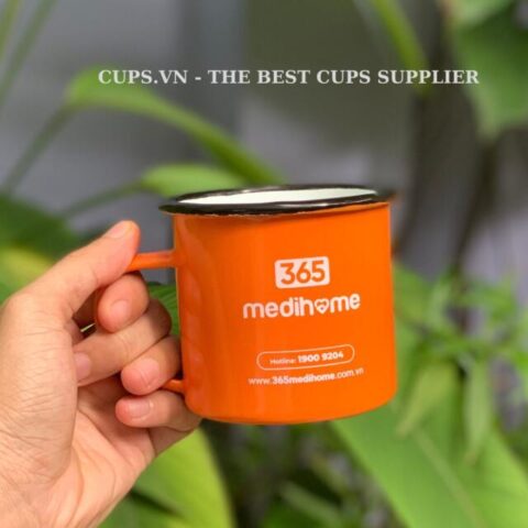 Ly sắt tráng men in logo theo yêu cầu giá cực rẻ