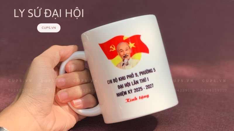 Khám phá ly sứ đại hội độc đáo, sản phẩm được thiết kế và sản xuất chuyên nghiệp dành riêng cho các cơ quan ban ngành