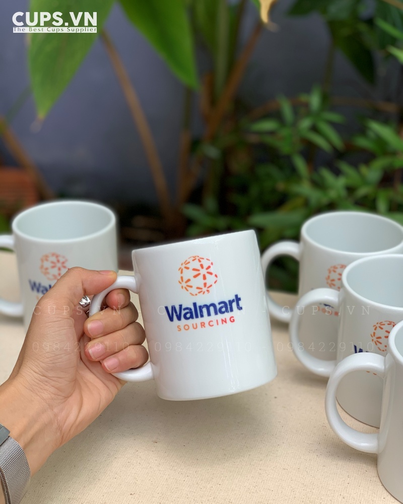Ly Sứ Cups in logo Walmart Sourcing - Quà tặng nhân viên cao cấp