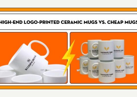 Premium ceramic mugs with custom logos showcase brand value, while cheap mugs may harm your corporate image.