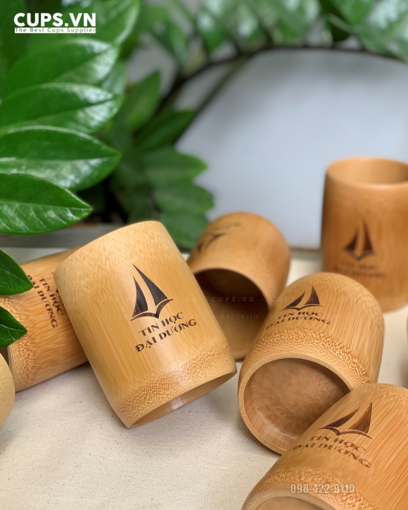 Xưởng sản xuất ly tre cao cấp tại Việt Nam – Ly tre hấp CO2 màu nâu thẫm