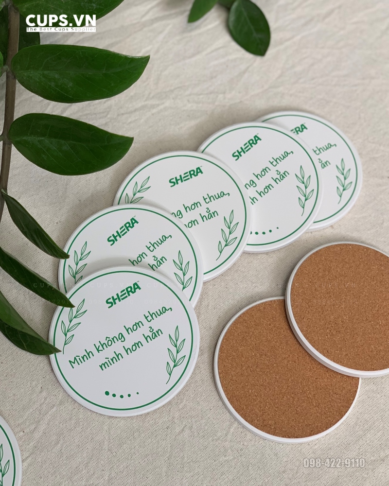 Lót ly gốm – món quà nhỏ, giá trị thương hiệu lớn