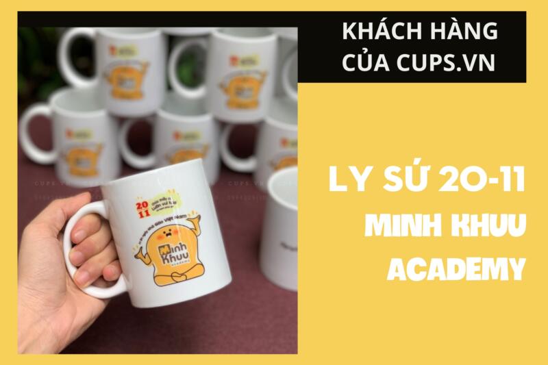 Ly Sứ 20-11 – Món quà ý nghĩa Học viện Minh Khưu chọn tại Cups.vn