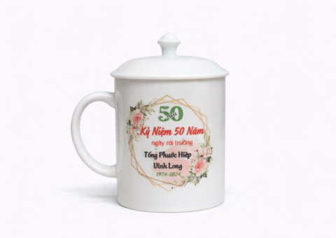 Ly sứ Minh Long kèm nắp sang trọng, giải pháp quà tặng chuyên nghiệp giúp nâng tầm hình ảnh thương hiệu