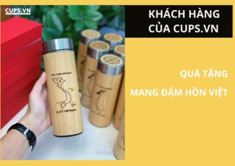 Quà Tặng Cho Khách Nước Ngoài Mang Đậm Hồn Việt – Bình Giữ Nhiệt Khắc Laser KJTT Việt Nam