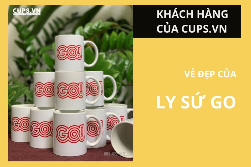 Cốc sứ in logo siêu thị GO là một trong những dự án quà tặng doanh nghiệp tiêu biểu mà Cups.vn trực tiếp thực hiện. Đây không chỉ là sản phẩm quà tặng thông thường, mà là giải pháp truyền tải hình ảnh thương hiệu một cách tinh tế, bền bỉ và lâu dài.