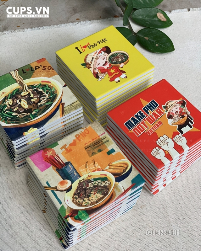 Lót Ly Gốm Sứ thấm hút cực tốt